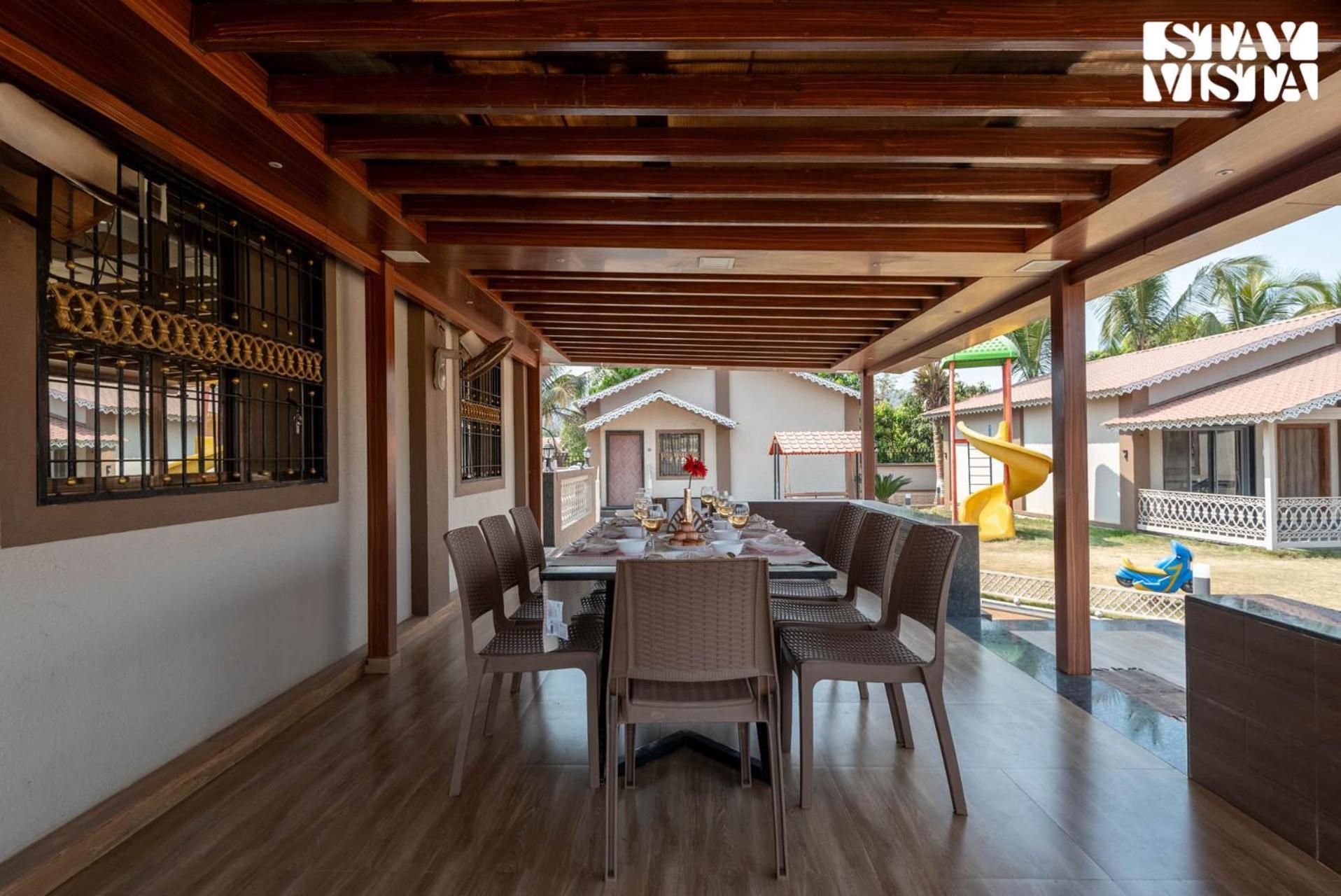 Stayvista At Aura Farmstay With Pool & Lawn Badlapur Exteriör bild