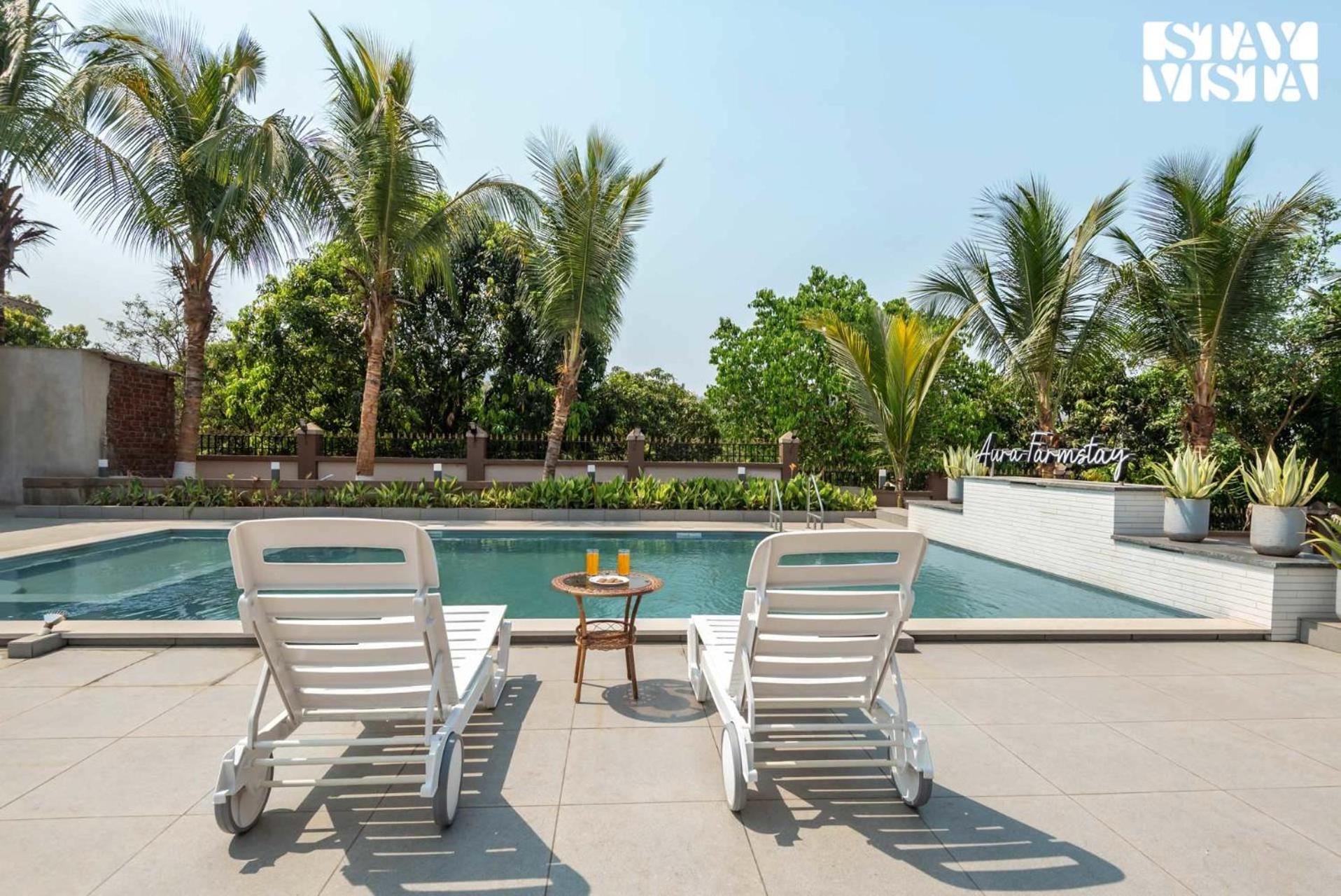 Stayvista At Aura Farmstay With Pool & Lawn Badlapur Exteriör bild